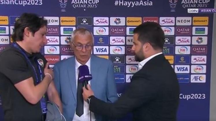 جانب من المقابلة بعد المباراة