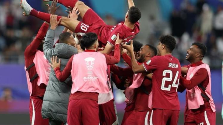 لاعبو منتخب قطر