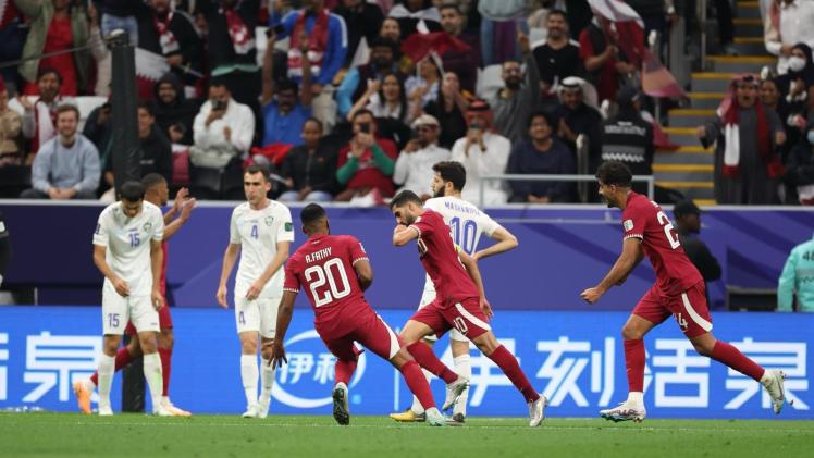 مباراة قطر وأوزبكستان في كأس آسيا