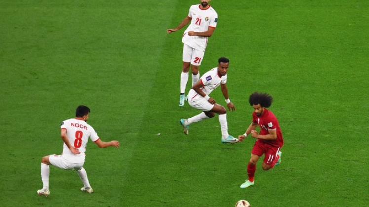 مباراة قطر والأردن