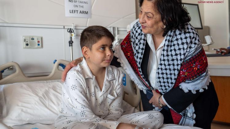 جانب من زيارة وزيرة الصحة الفلسطينية