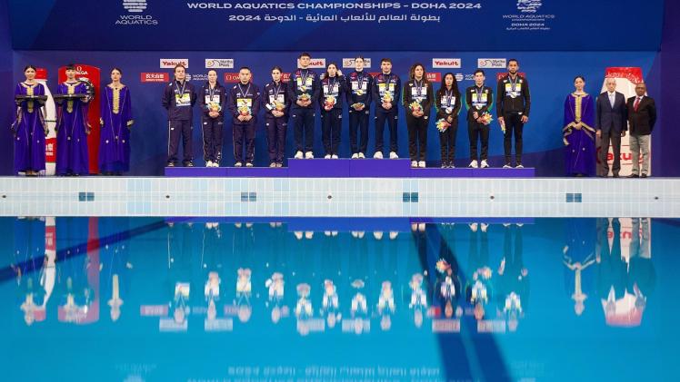 جانب من تتويج الفائزين