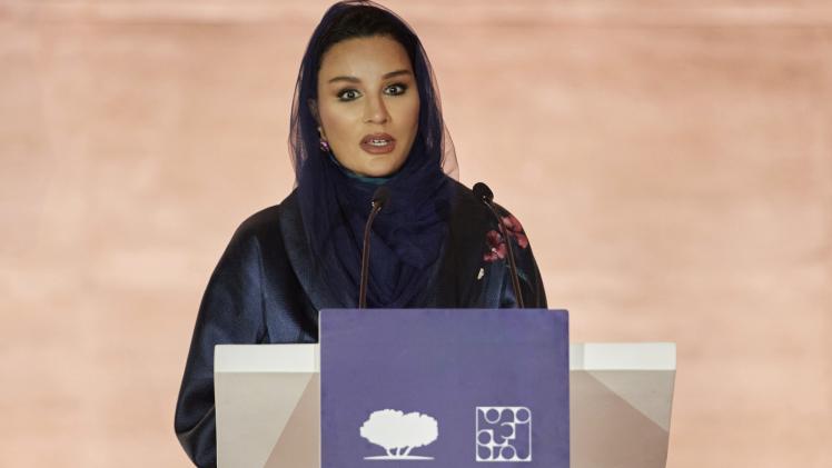 صاحبة السمو الشيخة موزا بنت ناصر رئيس مجلس إدارة مؤسسة قطر للتربية والعلوم وتنمية المجتمع