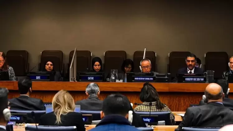 الوفد القطري المشارك في الاجتماع