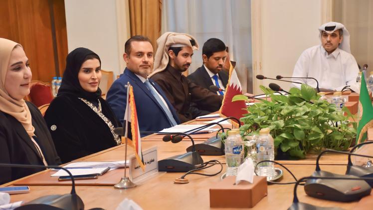 جانب من المشاركة القطرية بالاجتماع