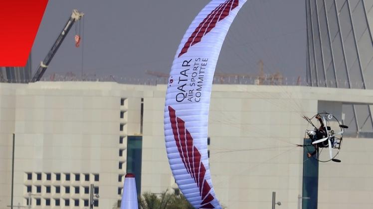 جانب من منافسات بطولة العالم للباراموتور