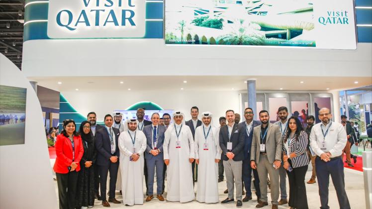 وفد قطر للسياحة في المعرض