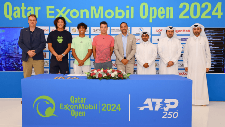 قرعة بطولة قطر إكسون موبيل المفتوحة للتنس 2024