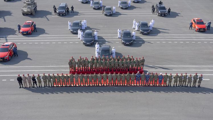 صورة جماعية في ختام التمرين