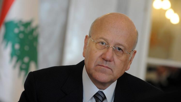 نجيب ميقاتي رئيس حكومة تصريف الأعمال اللبنانية
