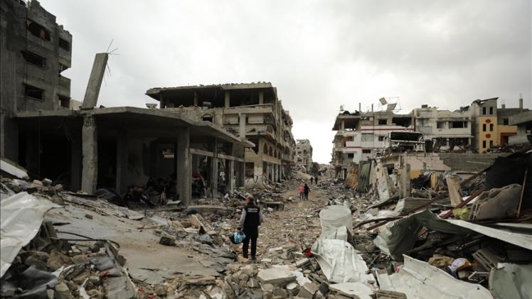 آثار العدوان الإسرائيلي على قطاع غزة