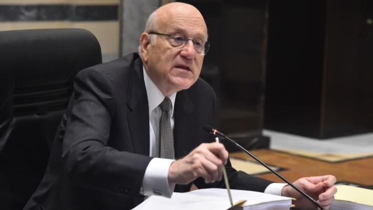 نجيب ميقاتي رئيس حكومة تصريف الأعمال اللبنانية