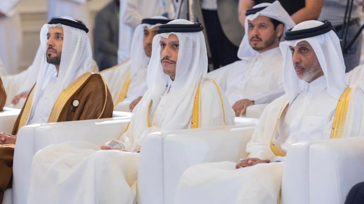 جانب من مشاركة معالي رئيس مجلس الوزراء في الاجتماع