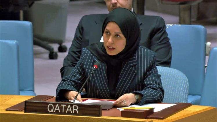 سعادة الشيخة علياء أحمد بن سيف آل ثاني المندوب الدائم لدولة قطر لدى الأمم المتحدة