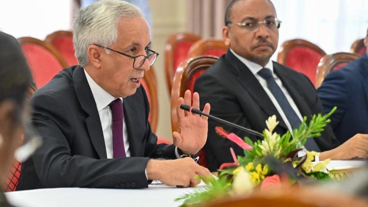 سعادة السيد سلطان بن سعد المريخي وزير الدولة للشؤون الخارجية