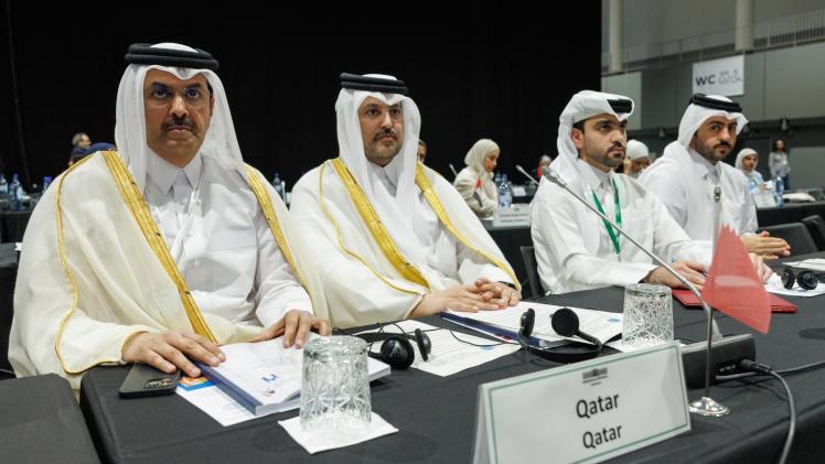 جانب من المشاركة القطرية في الاجتماع