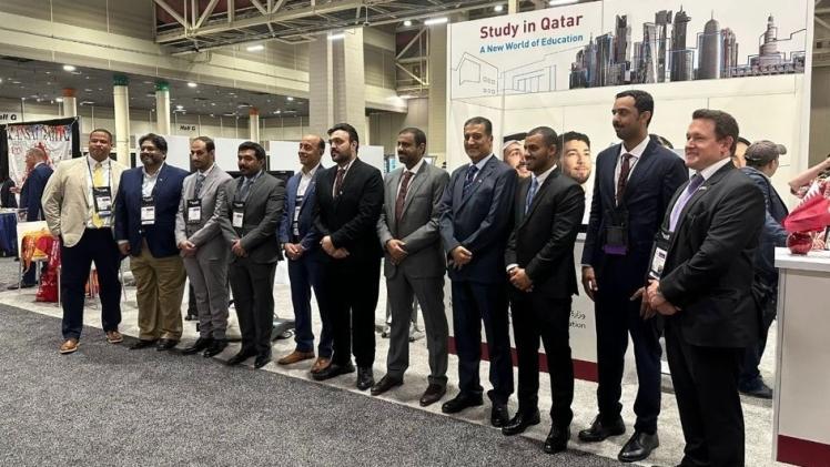 جانب من المشاركة القطرية في المؤتمر