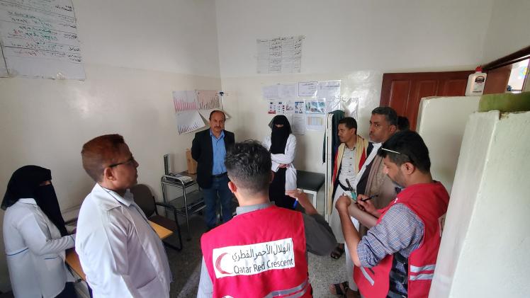 زيارة الهلال الأحمر القطري لعدد من المرافق الصحية