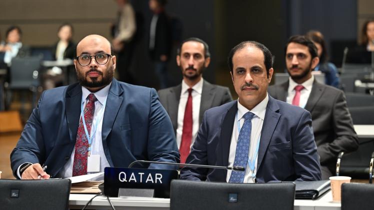 جانب من المشاركة القطرية في المؤتمر