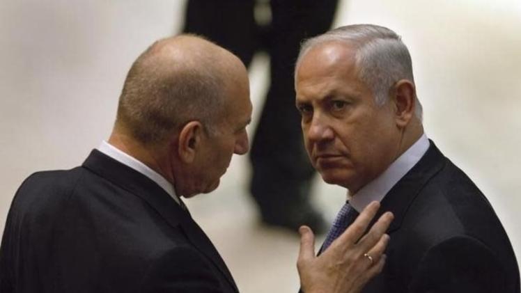 أولمرت ونتنياهو