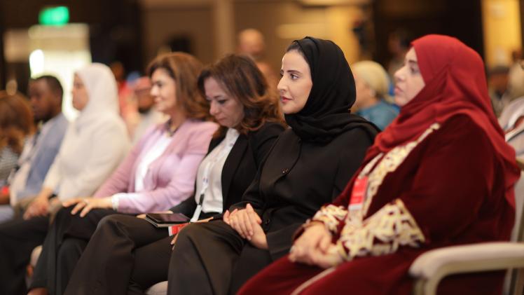 جانب من المشاركة القطرية في المنتدى