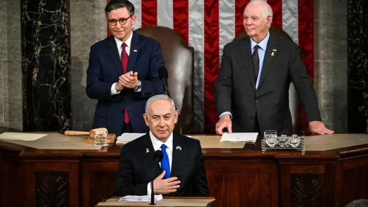 جانب من خطاب نتنياهو أمام الكونجرس الأمريكي