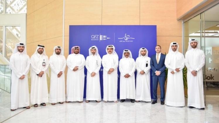 جانب من افتتاح منفذ "بريد قطر"