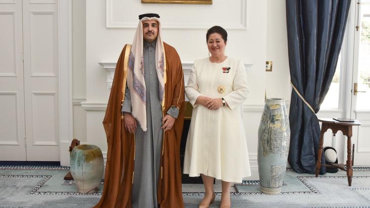 جانب من تسليم أوراق الاعتماد