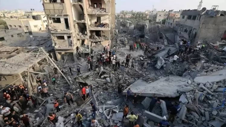 آثار عدوان الاحتلال الإسرائيلي على غزة - صورة أرشيفية