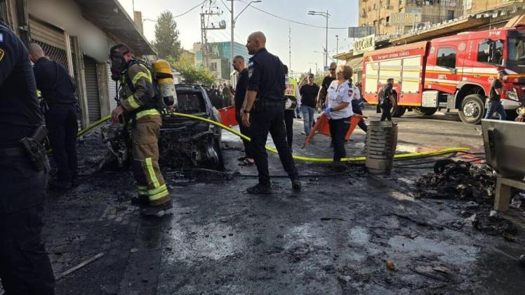 لقطة من موقع انفجار السيارة المفخخة