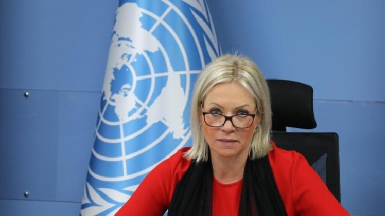 جينين هينيس بلاسخارت المنسقة الخاصة للأمم المتحدة في لبنان