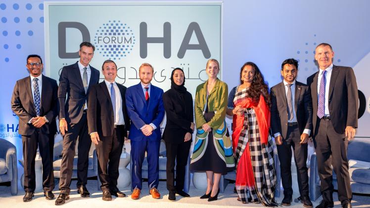 صورة جماعية خلال حفل الاستقبال