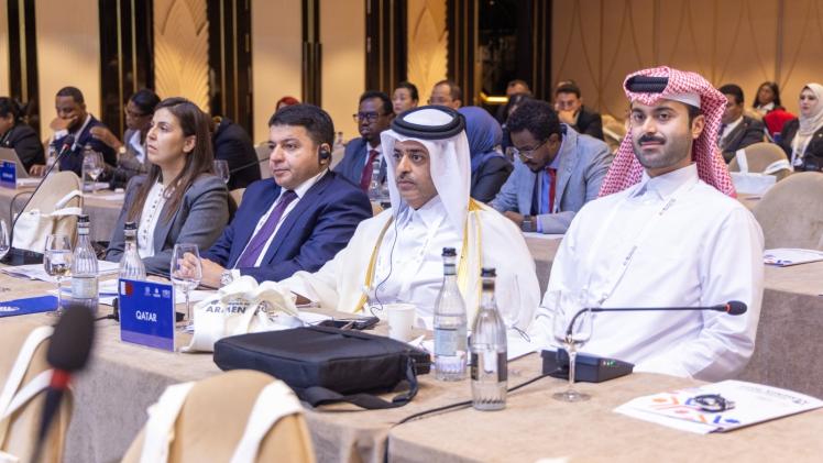 جانب من المشاركة القطرية في المؤتمر