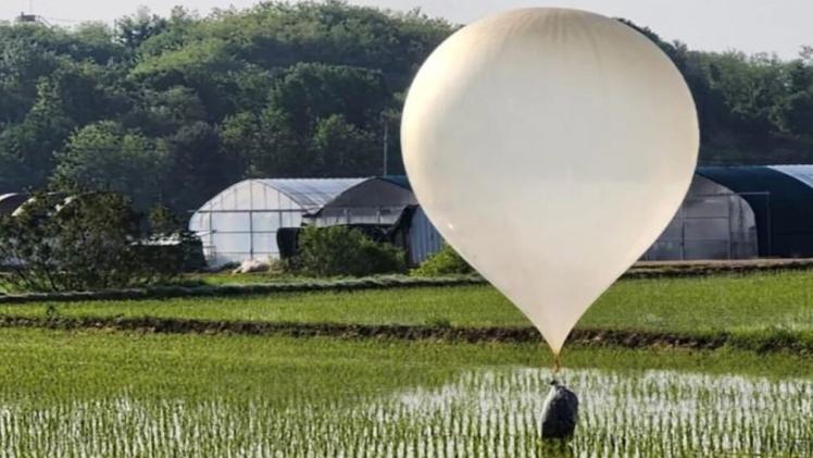 بالونات القمامة المرسلة من كوريا الشمالية إلى جارتها الجنوبية