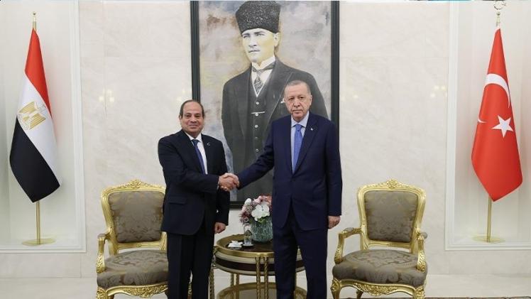 الرئيس التركي رجب طيب أردوغان والرئيس المصري عبد الفتاح السيسي