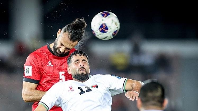 مباراة فلسطين والأردن