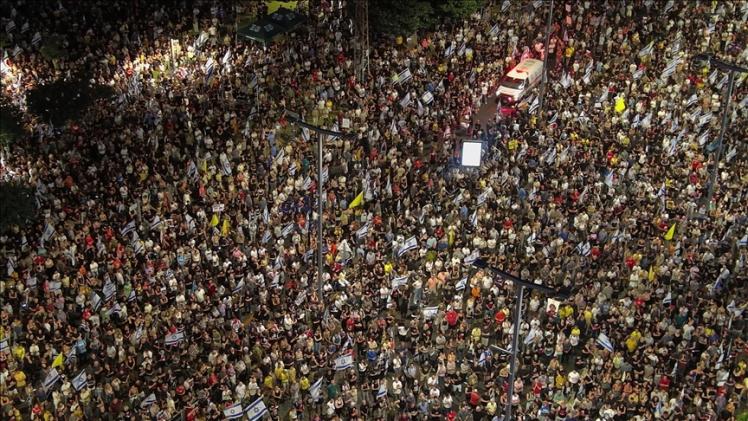 جانب من المظاهرات