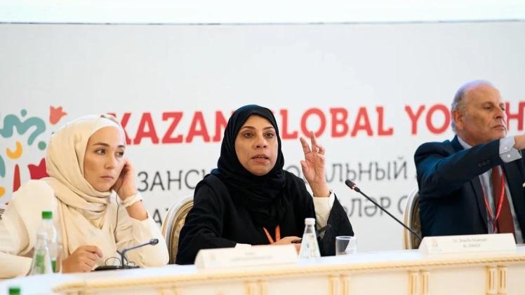 جانب من المشاركة القطرية في القمة