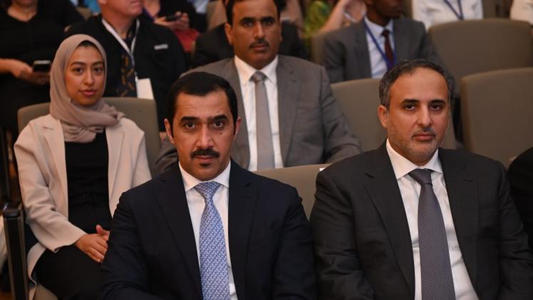 جانب من مشاركة الوفد القطري بالمنتدى