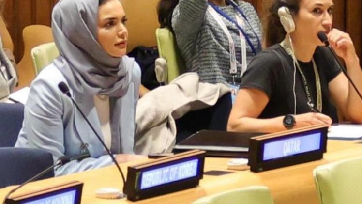 جانب من المشاركة القطرية