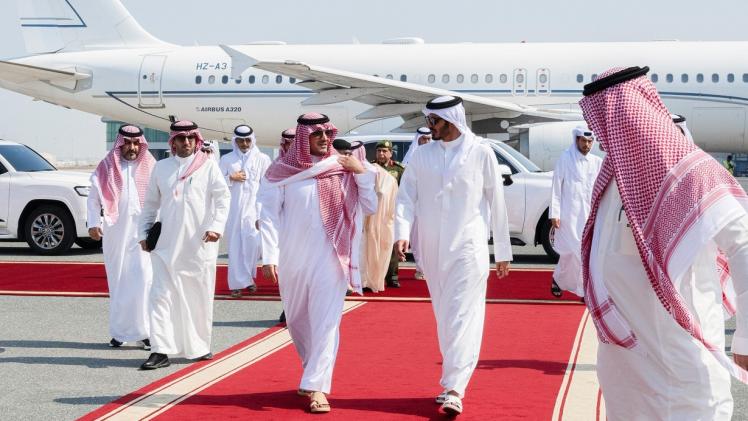 جانب من مراسم المغادرة