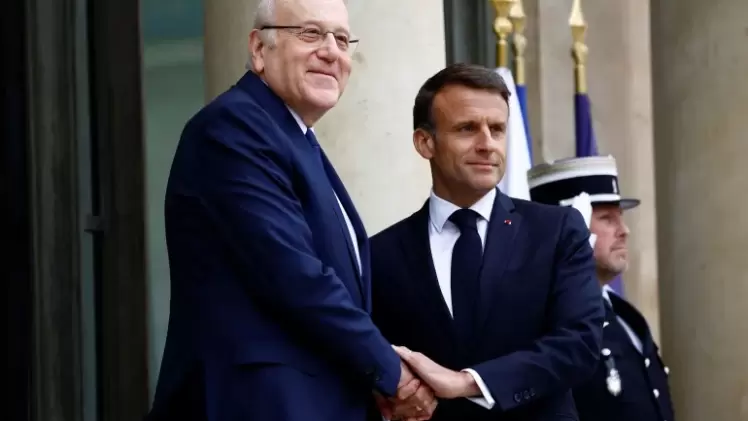 ماكرون وميقاتي