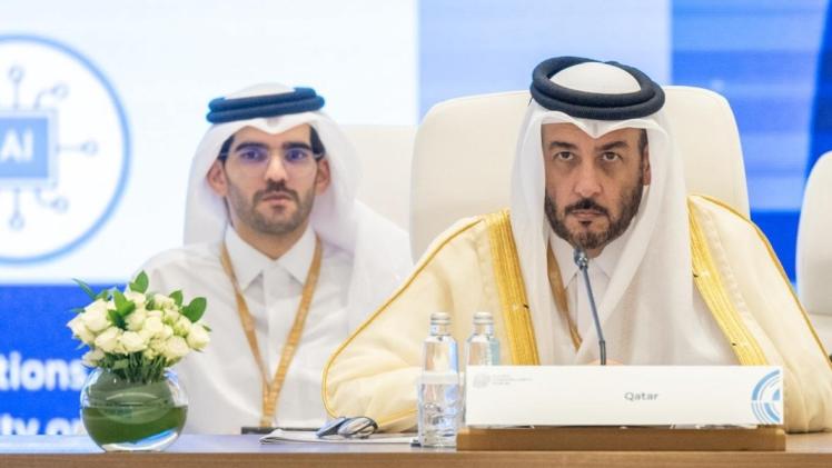 جانب من المشاركة القطرية في المنتدى