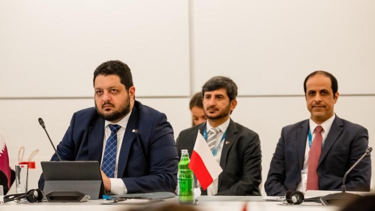 جانب من المشاركة القطرية في الاجتماع