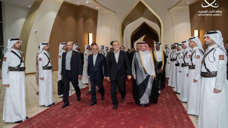 جانب من مراسم المغادرة