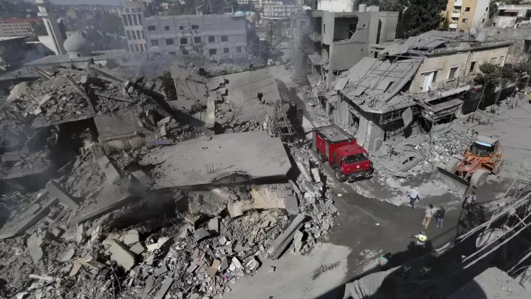 آثار قصف الاحتلال الإسرائيلي على لبنان - صورة أرشيفية