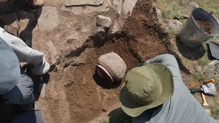 لقطة من موقع الكشف الأثري