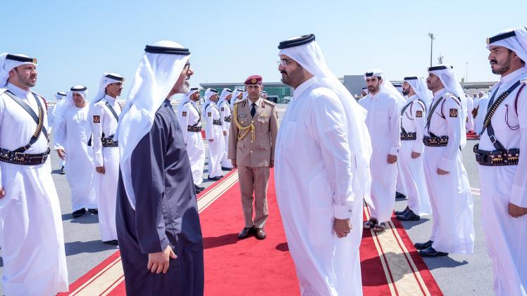 جانب من مراسم المغادرة