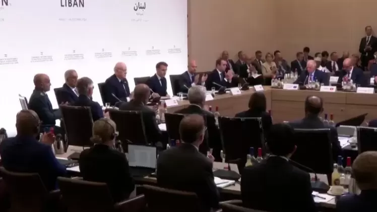 الجلسة الافتتاحية لمؤتمر باريس حول لبنان