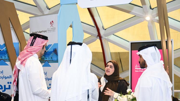 جانب من مشاركة وزارة العمل في المعرض